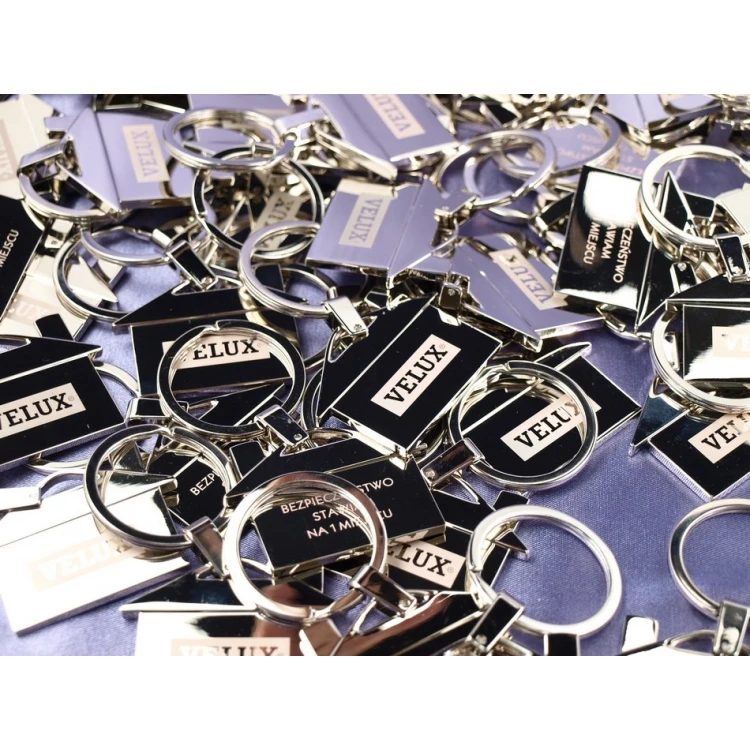 HOUSE KEYCHAIN - GLOSSY - for developer or real estate agency