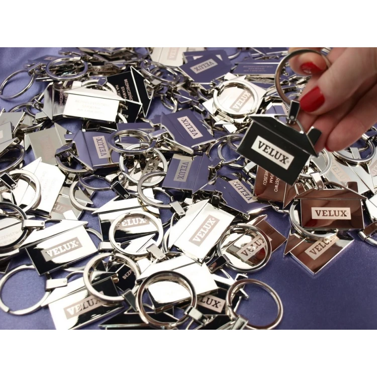 HOUSE KEYCHAIN - GLOSSY - for developer or real estate agency