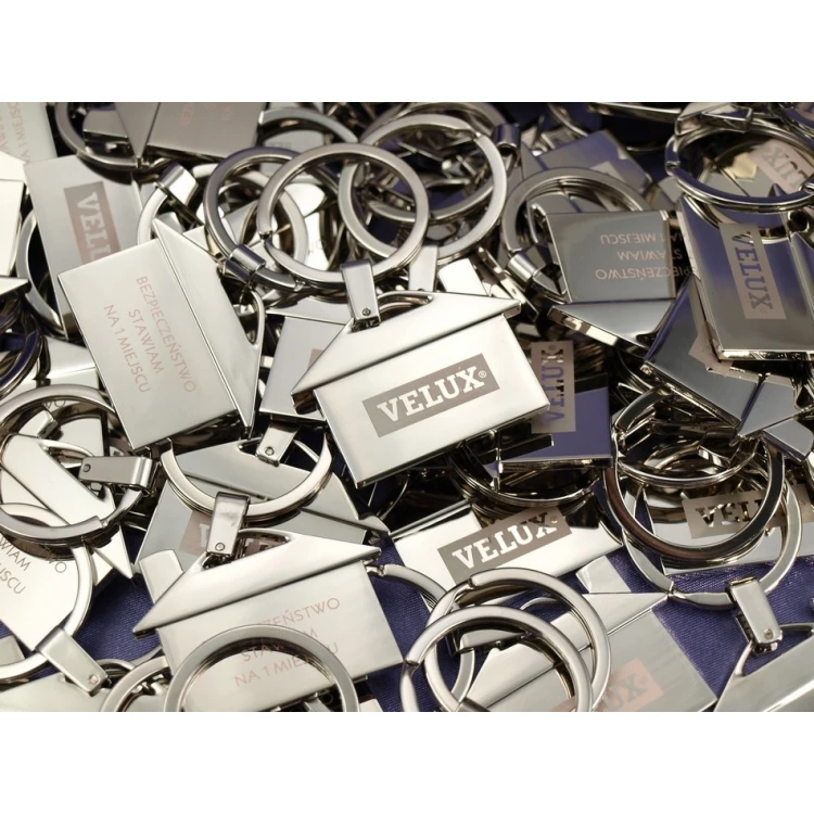 HOUSE KEYCHAIN - GLOSSY - for developer or real estate agency