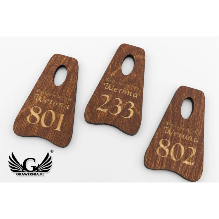 Wooden Keychain Pioneer 4 - Light Walnut color - BD073