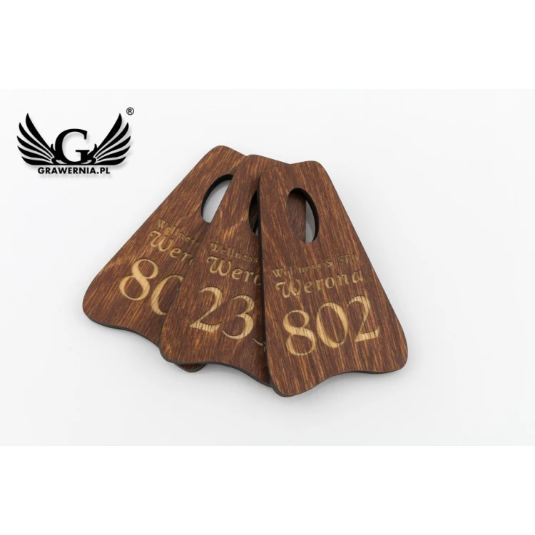 Wooden Keychain Pioneer 4 - Light Walnut color - BD073