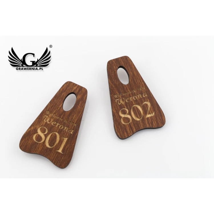 Wooden Keychain Pioneer 4 - Light Walnut color - BD073