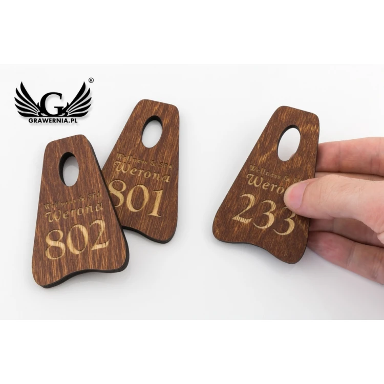 Wooden Keychain Pioneer 4 - Light Walnut color - BD073
