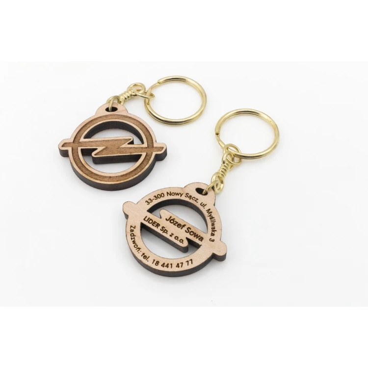 Wooden Keychain for Car Dealers - Solid Maple - Timo 1