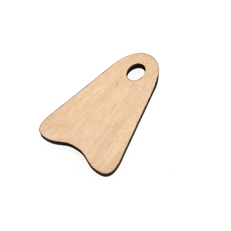 Ikar 1 Wooden Keychain - Natural Color - Size 80x50mm - BD080