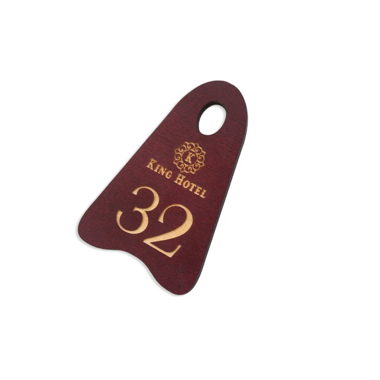 Ikar Wooden Keychain 3 color Dark Cherry dim. 80x50mm