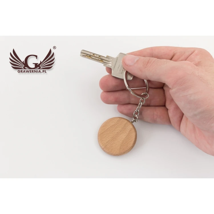 Wooden Keychain with Engraving - Olio - BP73
