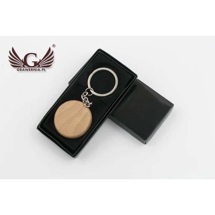 Wooden Keychain with Engraving - Olio - BP73