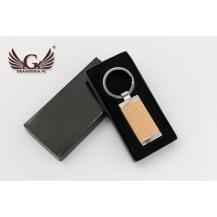 Wooden Keychain with Engraving - Paul - BP76
