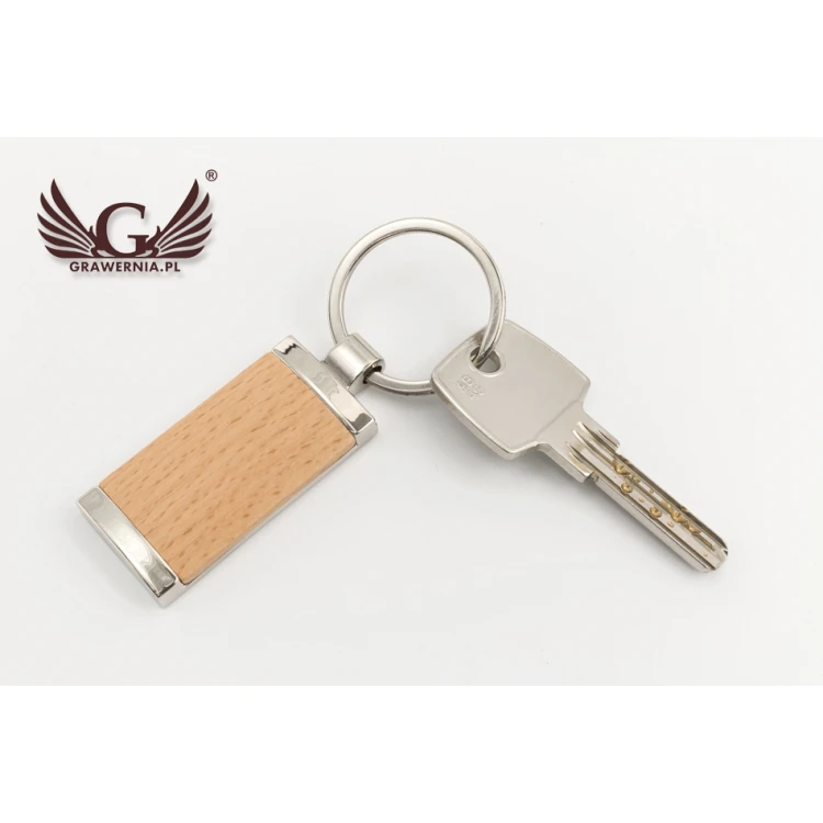 Wooden Keychain with Engraving - Paul - BP76