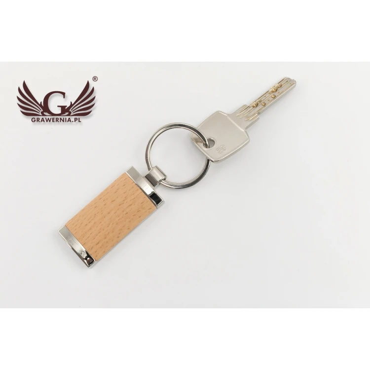 Wooden Keychain with Engraving - Paul - BP76