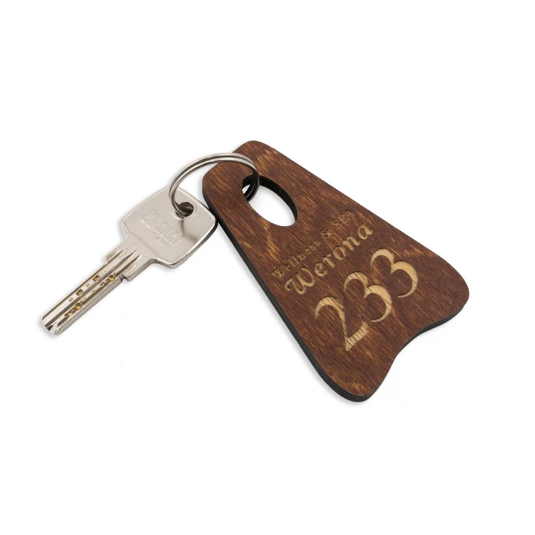 Wooden Keychain Pioneer 4 - Light Walnut color - BD073