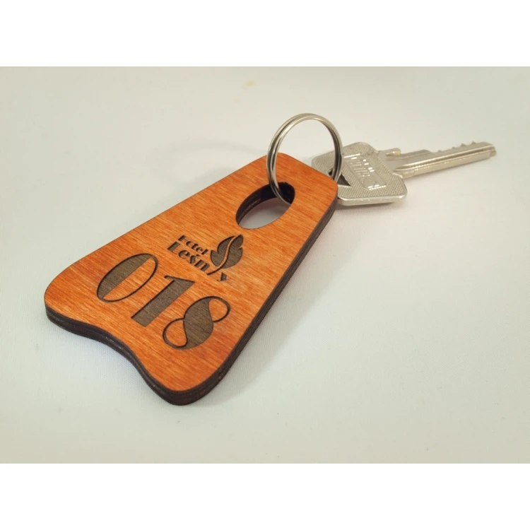 Wooden Keychain PIONIER ORANGE