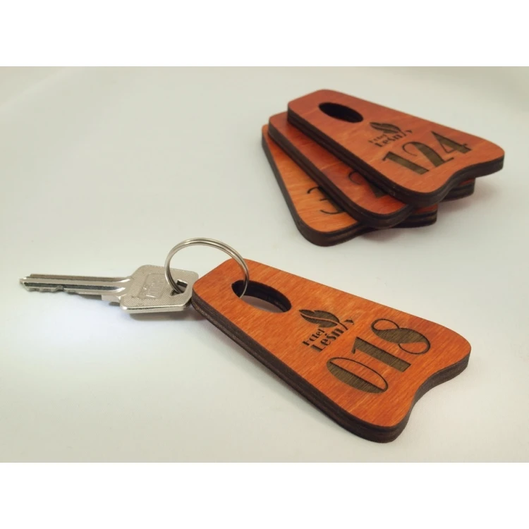 Wooden Keychain PIONIER ORANGE