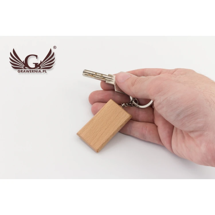 Wooden Keychain with Engraving - Ralph - BP74