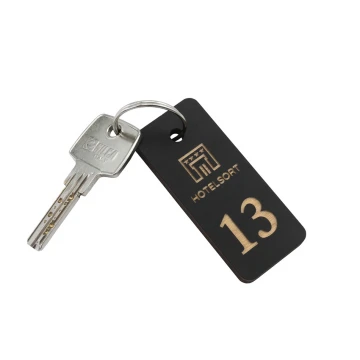 Sambrel 5 Wooden Keychain - Wenge Color Size 30x70mm - BD025