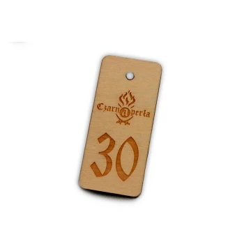 Wooden Keychain - TOMBREL 2 Natural