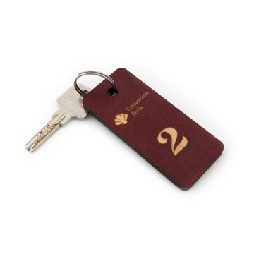 Wooden Keychain - TOMBREL 3 Cherry