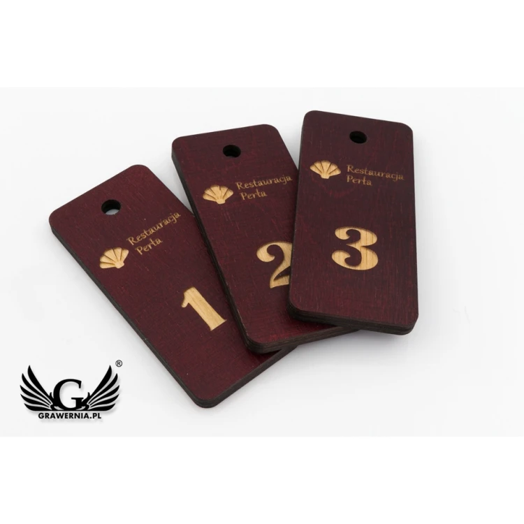 Wooden Keychain - TOMBREL 3 Cherry