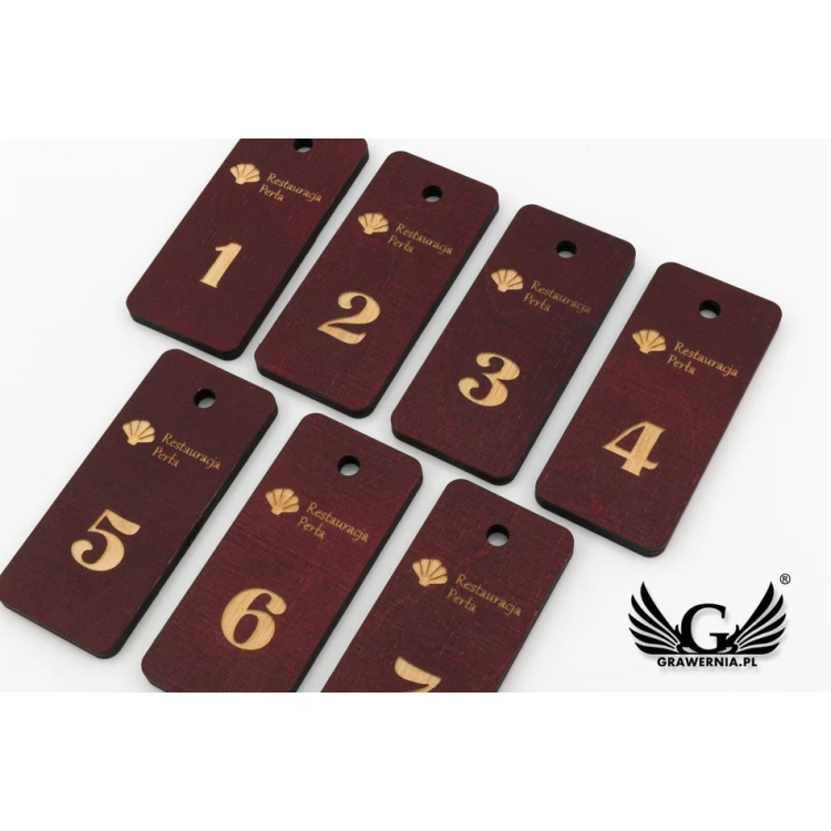 Wooden Keychain - TOMBREL 3 Cherry