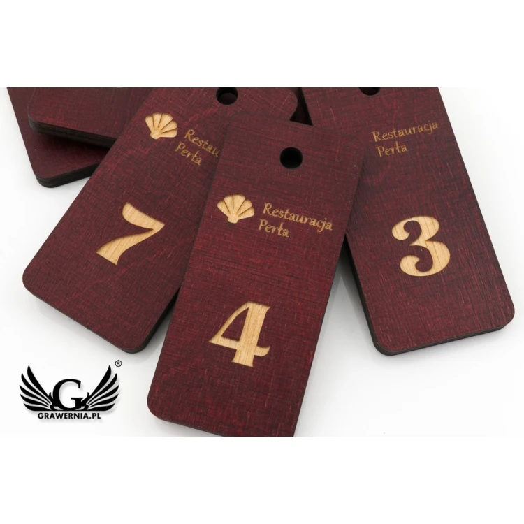 Wooden Keychain - TOMBREL 3 Cherry