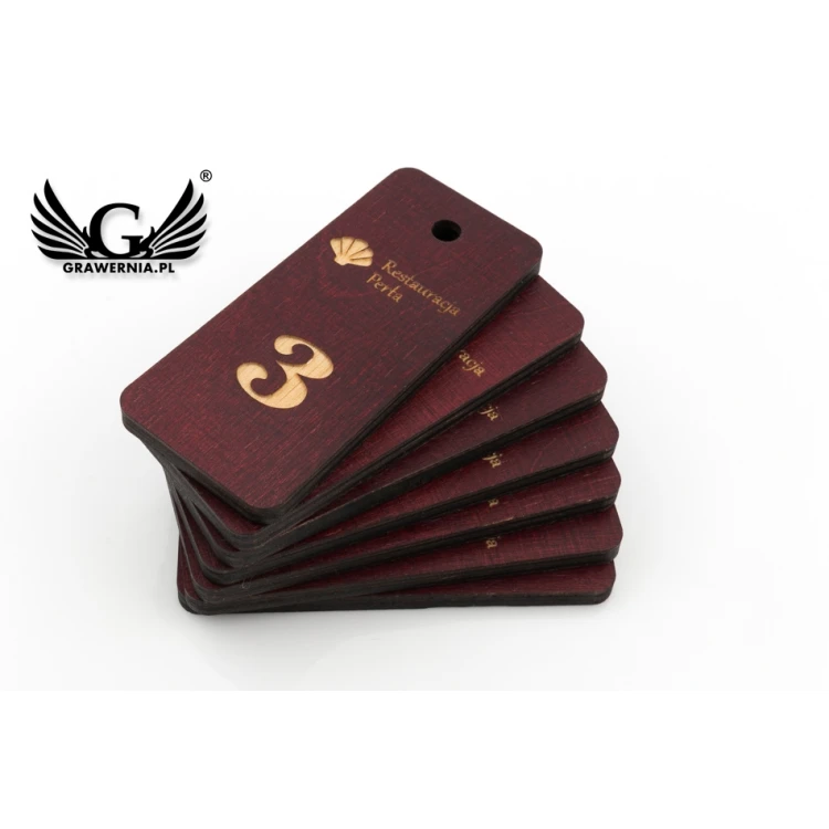 Wooden Keychain - TOMBREL 3 Cherry