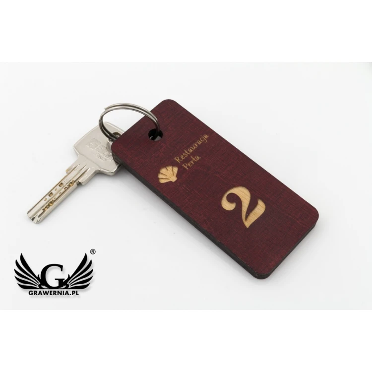 Wooden Keychain - TOMBREL 3 Cherry