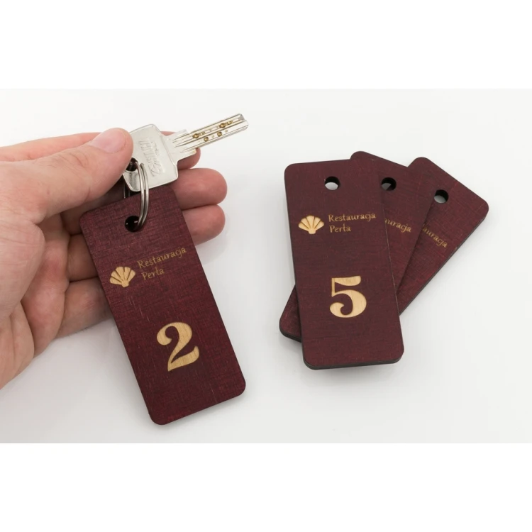Wooden Keychain - TOMBREL 3 Cherry