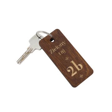 Wooden Keychain - TOMBREL 4 Light Walnut