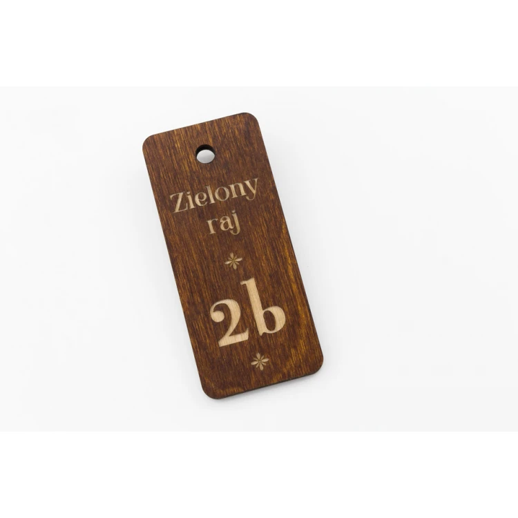 Wooden Keychain - TOMBREL 4 Light Walnut
