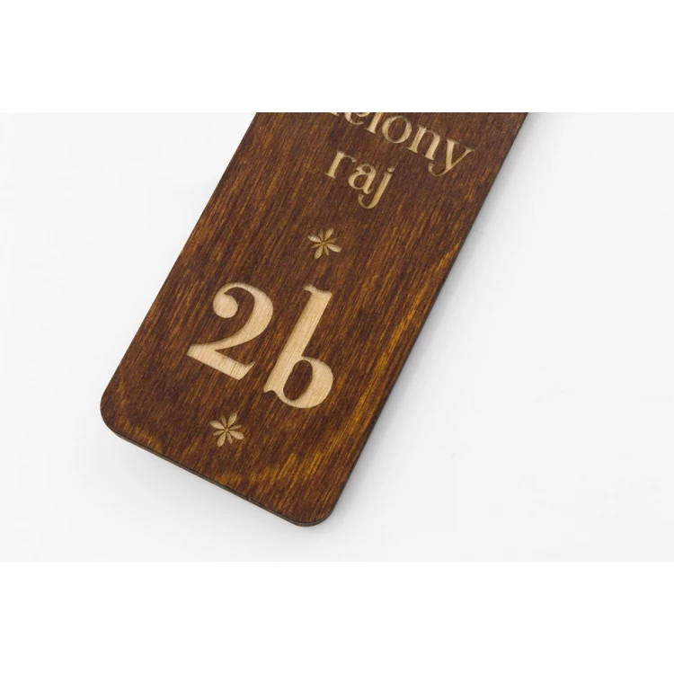 Wooden Keychain - TOMBREL 4 Light Walnut