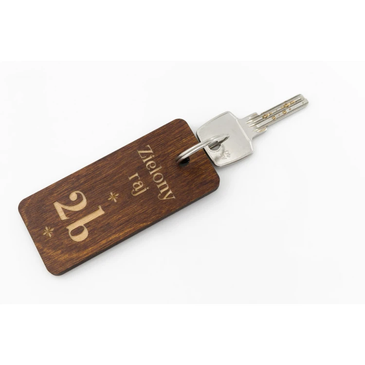 Wooden Keychain - TOMBREL 4 Light Walnut