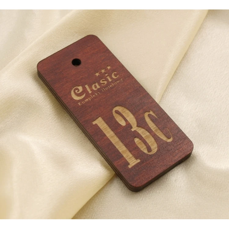 Wooden Keychain - TOMBREL 4 Light Walnut