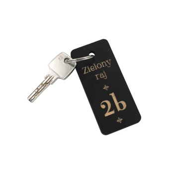 Tombrel 5 Wooden Keychain - Wenge Color, Dimensions 40x90mm - BD024