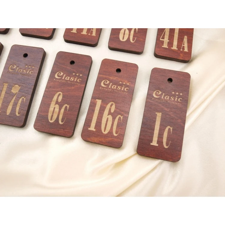 Wooden Keychain - TOMBREL 4 Light Walnut