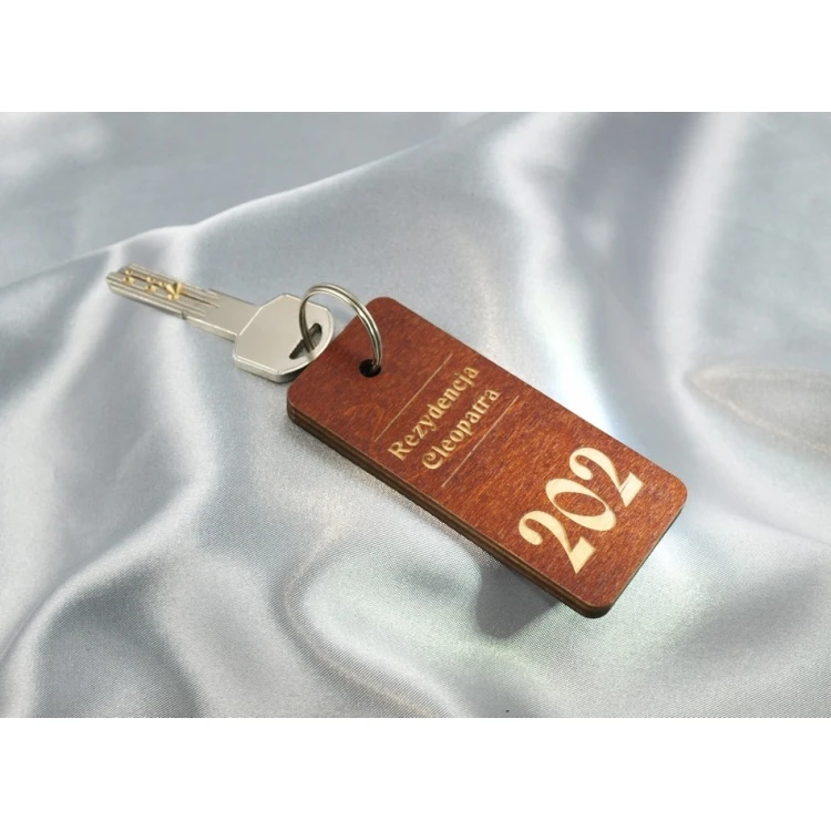 Wooden Keychain - TOMBREL 4 Light Walnut