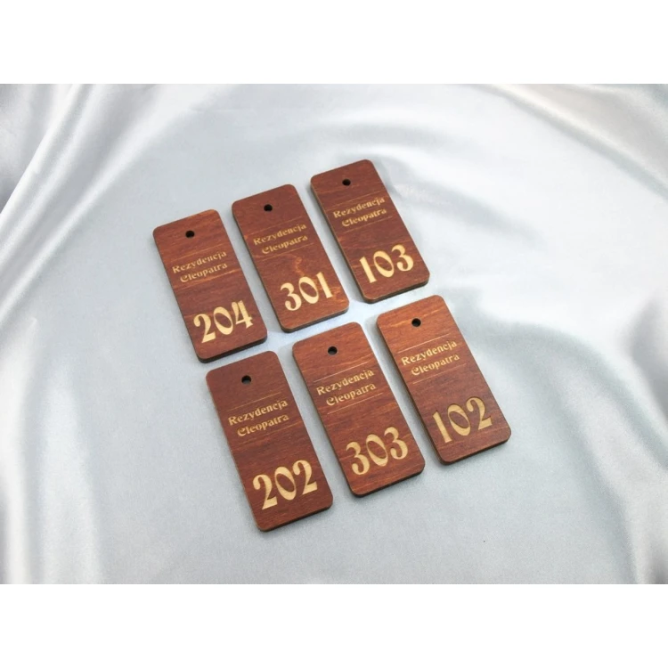 Wooden Keychain - TOMBREL 4 Light Walnut