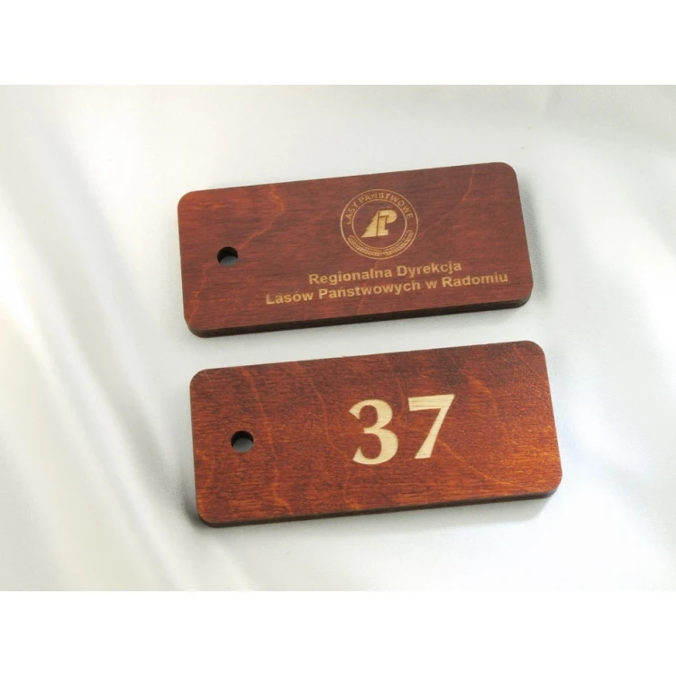 Wooden Keychain - TOMBREL 4 Light Walnut
