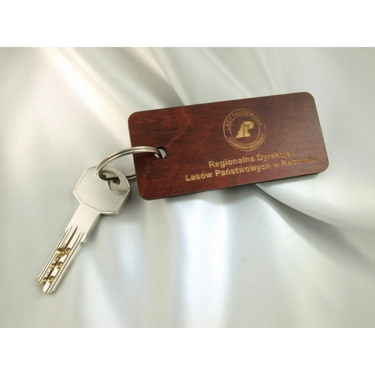 Wooden Keychain - TOMBREL 4 Light Walnut
