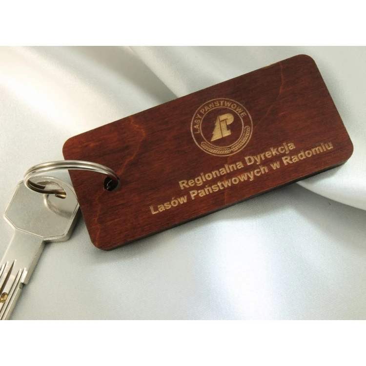 Wooden Keychain - TOMBREL 4 Light Walnut