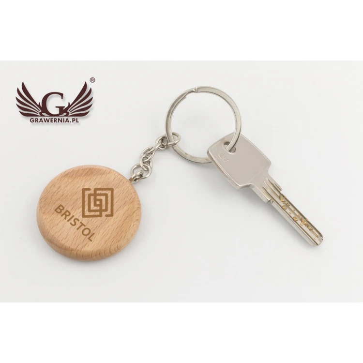 Wooden Keychain with Engraving - Olio - BP73
