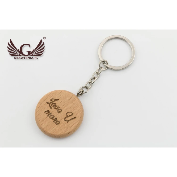 Wooden Keychain with Engraving - Olio - BP73