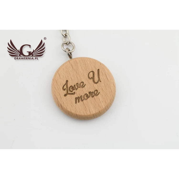 Wooden Keychain with Engraving - Olio - BP73