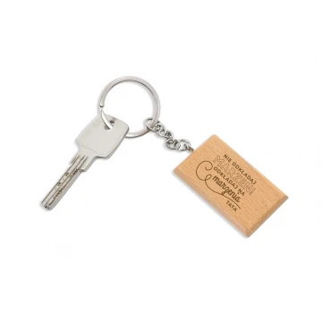 Wooden Keychain with Engraving - Ralph - BP74