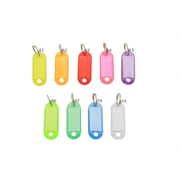 DOUBLE-SIDED KEYCHAIN WITH TAG - 58x20mm