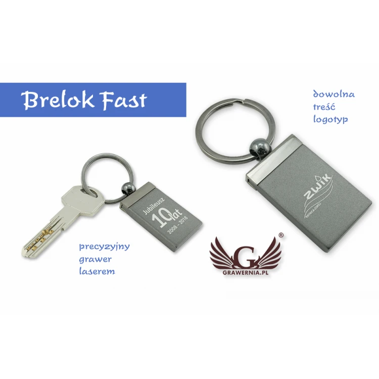 BRELOK FAST - with your engraving - BP19