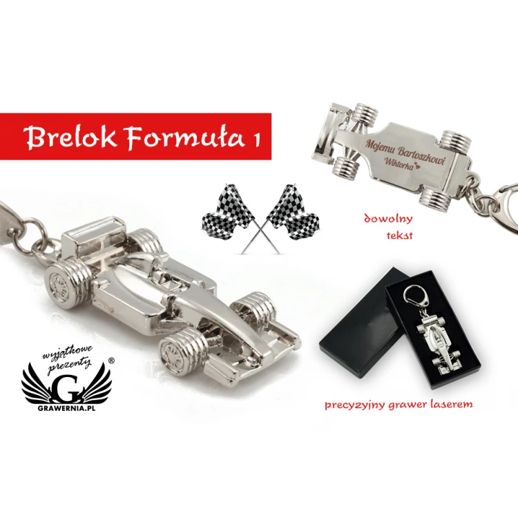 FORMULA 1 Keyring - with Your Engraving - BP46