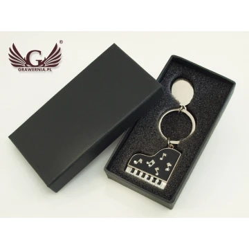 PIANO KEYCHAIN for Pianist with Your Engraving