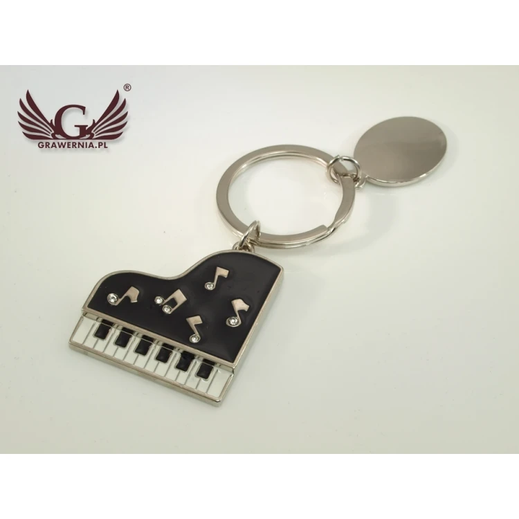 PIANO KEYCHAIN for Pianist with Your Engraving
