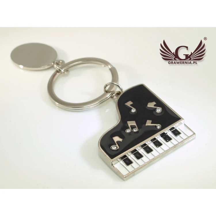 PIANO KEYCHAIN for Pianist with Your Engraving